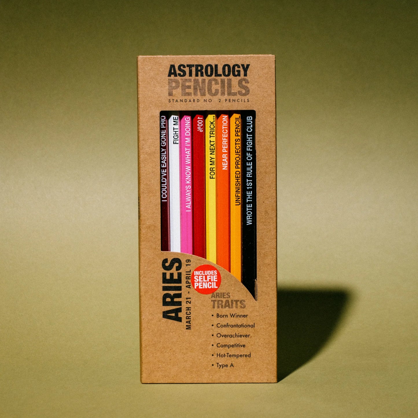 Aries Astrology Pencils