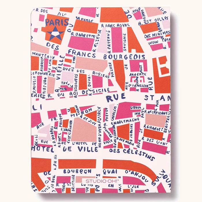 Rues De Paris - Medium Coptic Bound Journal