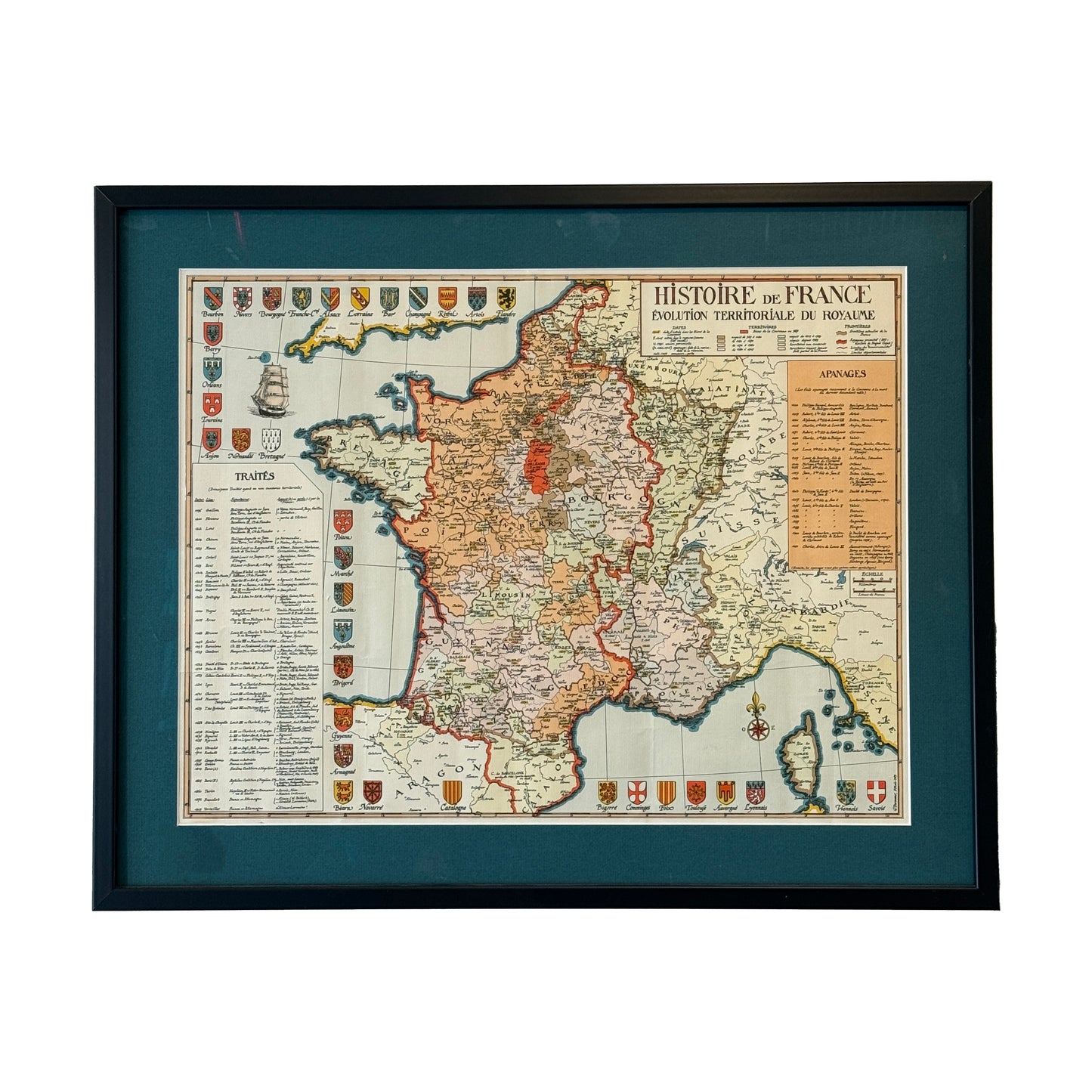 Vintage France Map