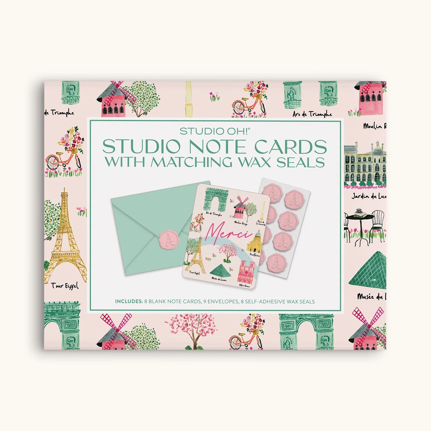 Sights of Paris - Note Card Set with Wax Seals