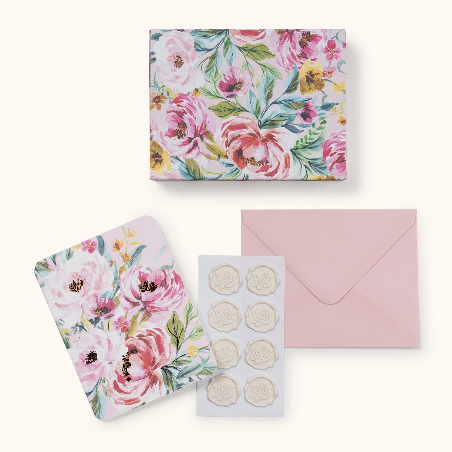Bella Flora Studio - Note Cards with Matching Wax Seals