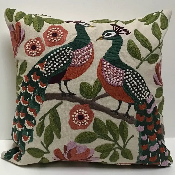 Peacocks Duo Pillow