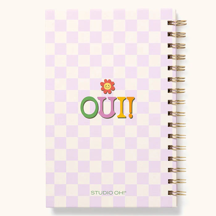 Bonjour - Medium Spiral Notebook