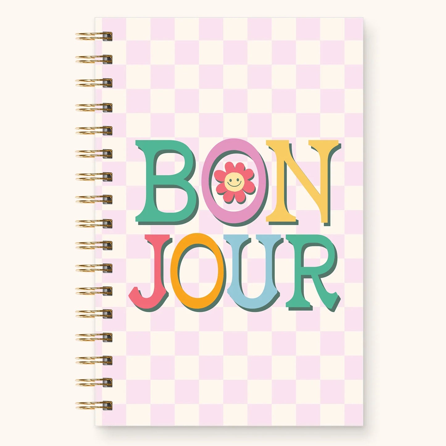 Bonjour - Medium Spiral Notebook