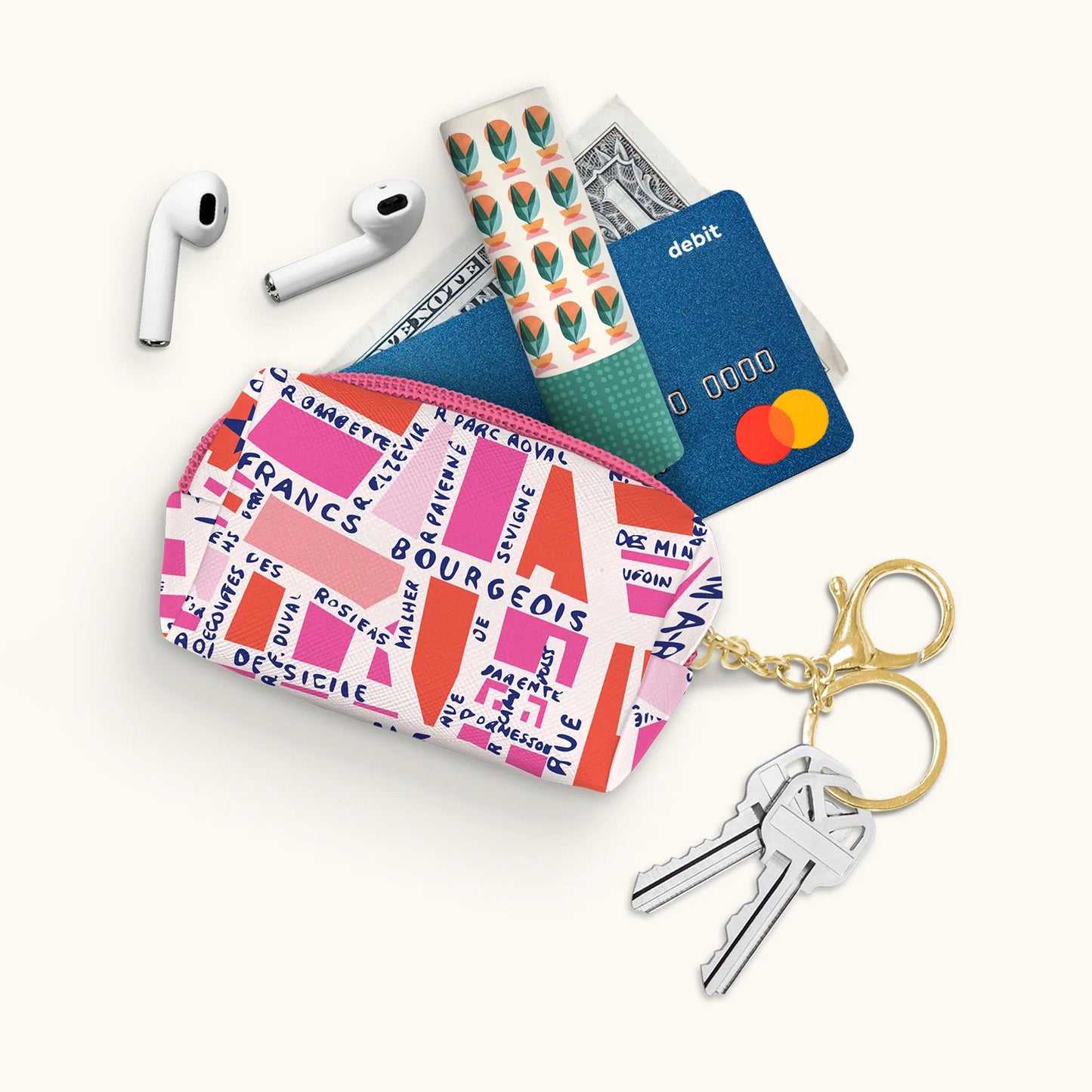 Rues De Paris - Key Chain Pouch