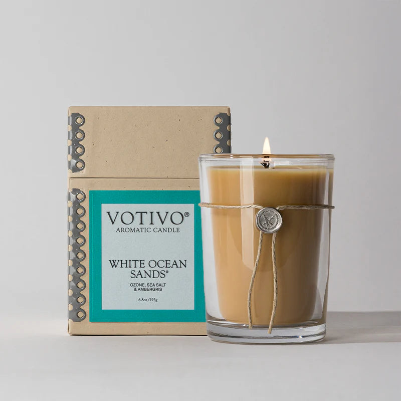 White Ocean Sands Aromatic Candle