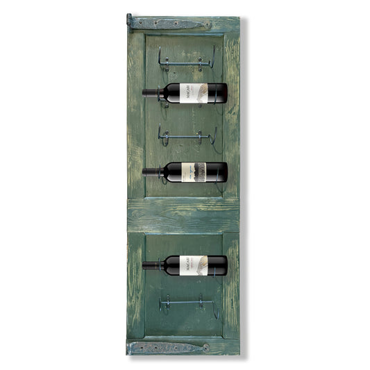 Wood Shutter Wine Rack