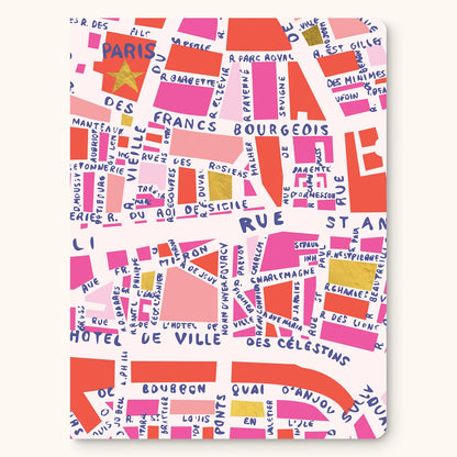 Rues De Paris -  Medium Coptic Bound Journal
