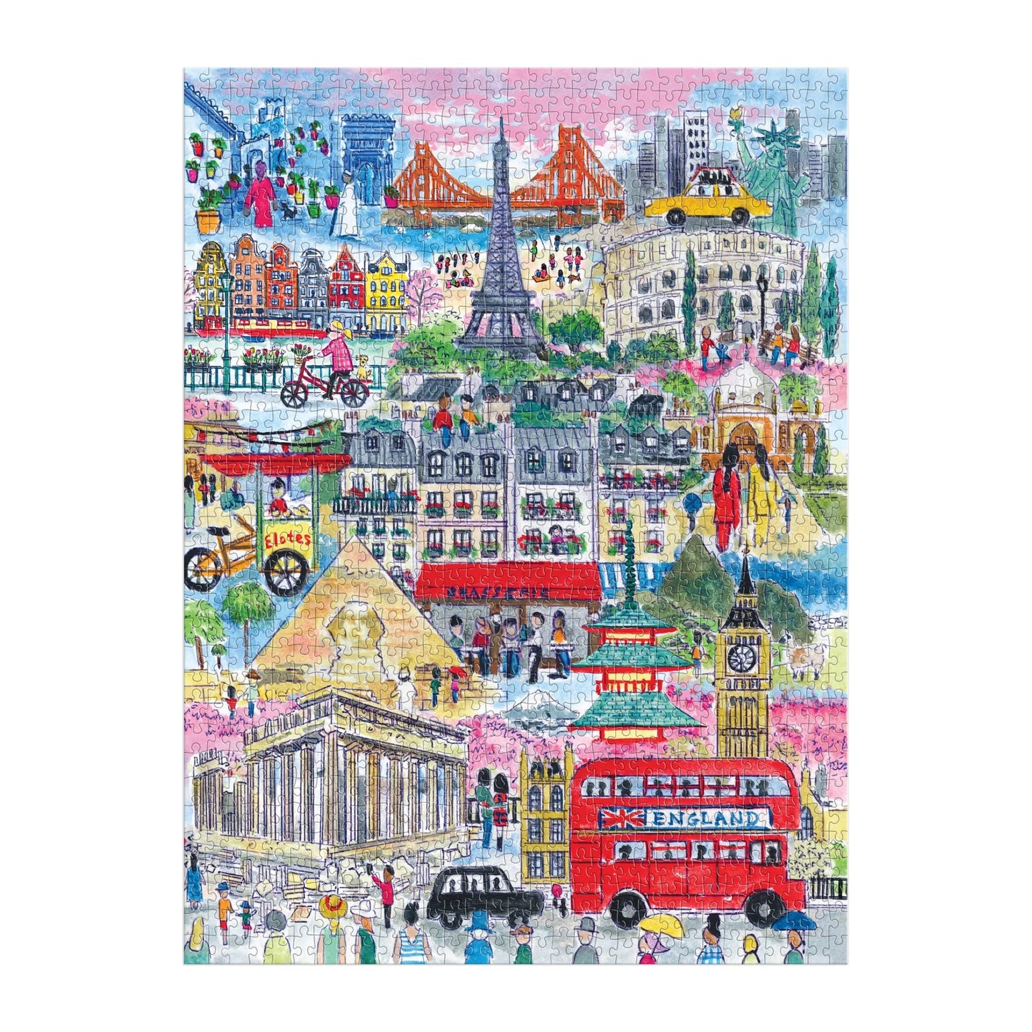 Cities Around the World, 1000 Piece Puzzle
