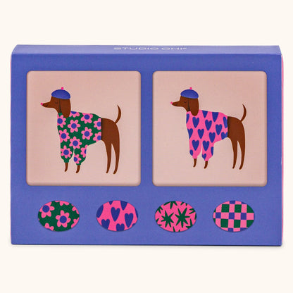 Bonjour Mes Amis - Mini Note Card Set with Stickers