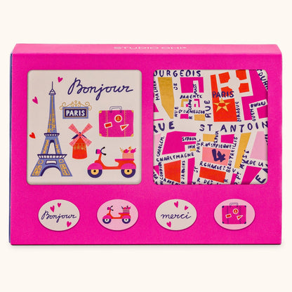 Rues de Paris - Mini Note Card Set with Stickers