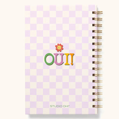 Bonjour - Medium Spiral Notebook