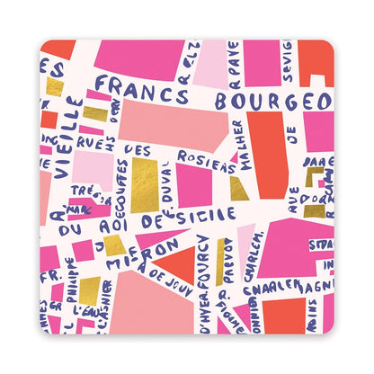 Rues de Paris - Mini Note Card Set with Stickers